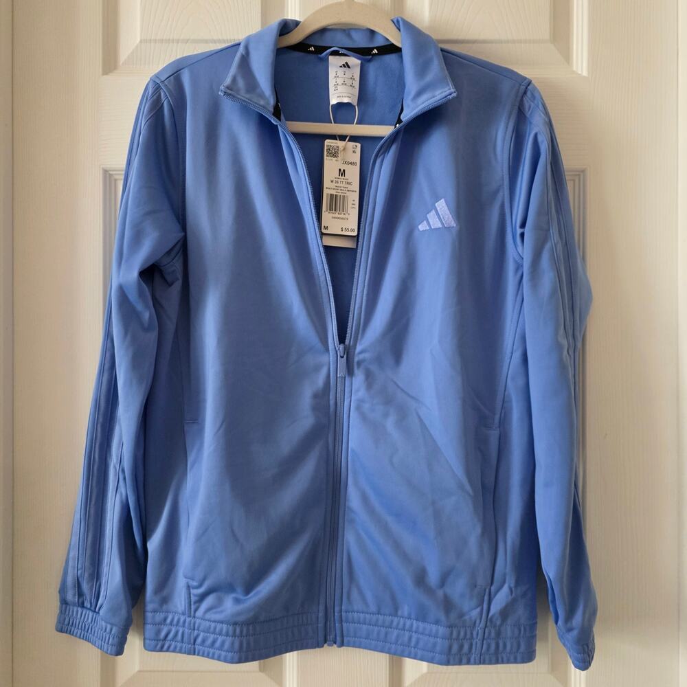 Adidas Blue Fusion Dayready Track Jacket Women's Size Medium